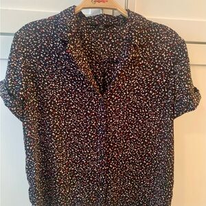 Women’s Black Patterned Shirt